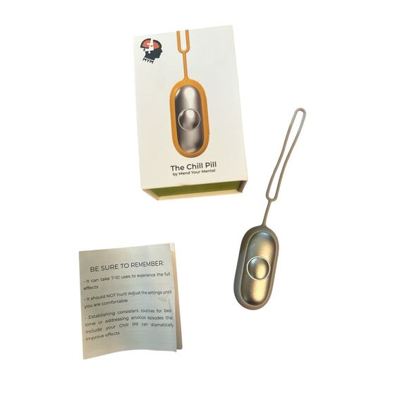 MYM Mind Your Mental The Chill Pill Sleep Anxiety Aid Device Silver Gray - Picture 1 of 4